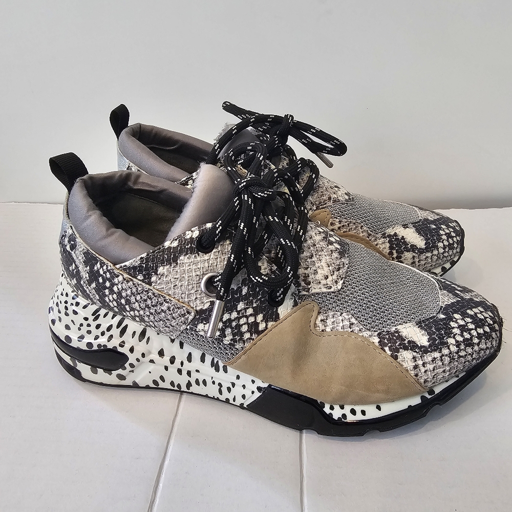 Steve Madden Multicolor Snake Print Sneakers